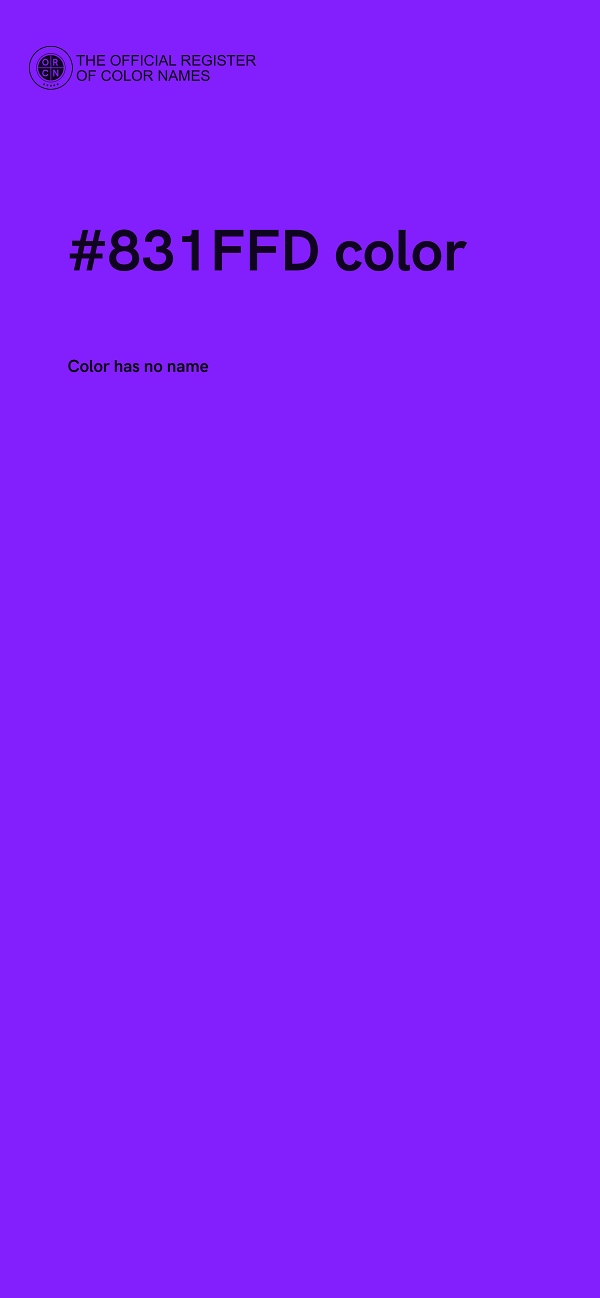 #831FFD color image
