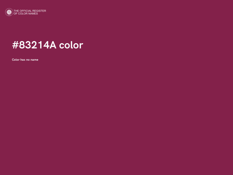 #83214A color image