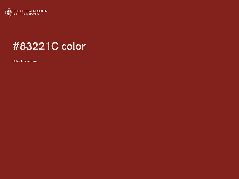 #83221C color image