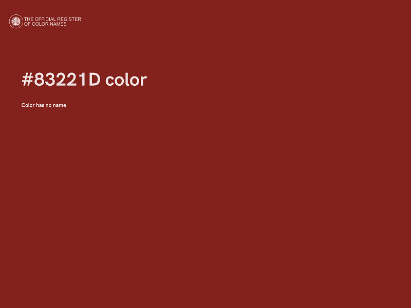 #83221D color image