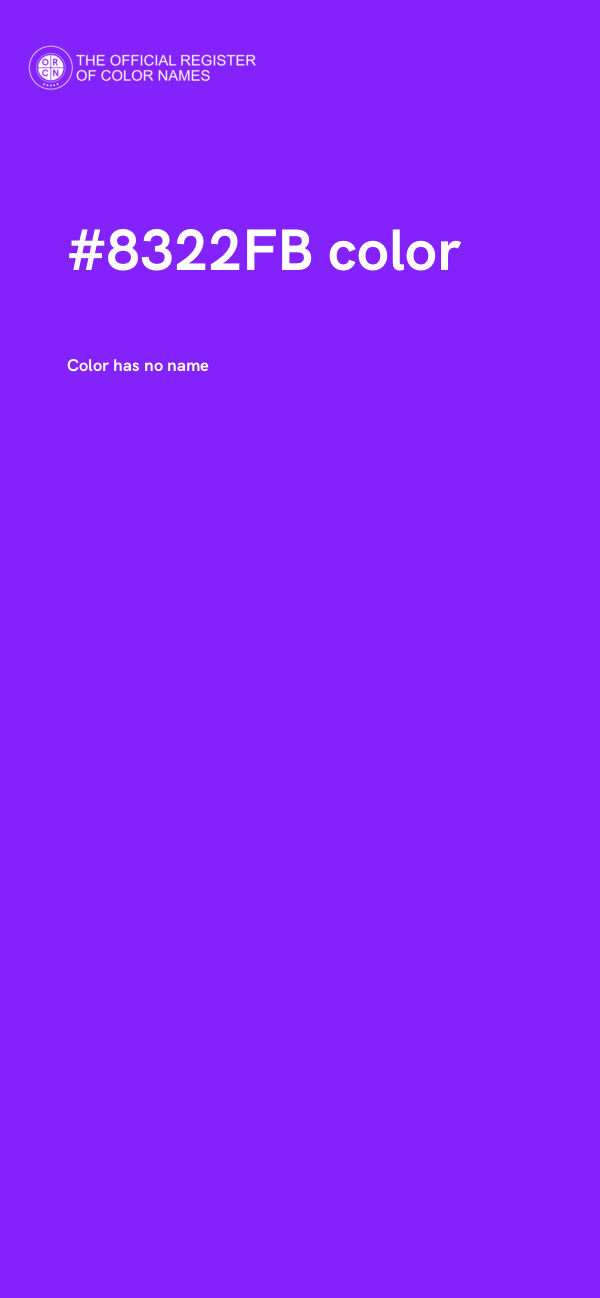#8322FB color image