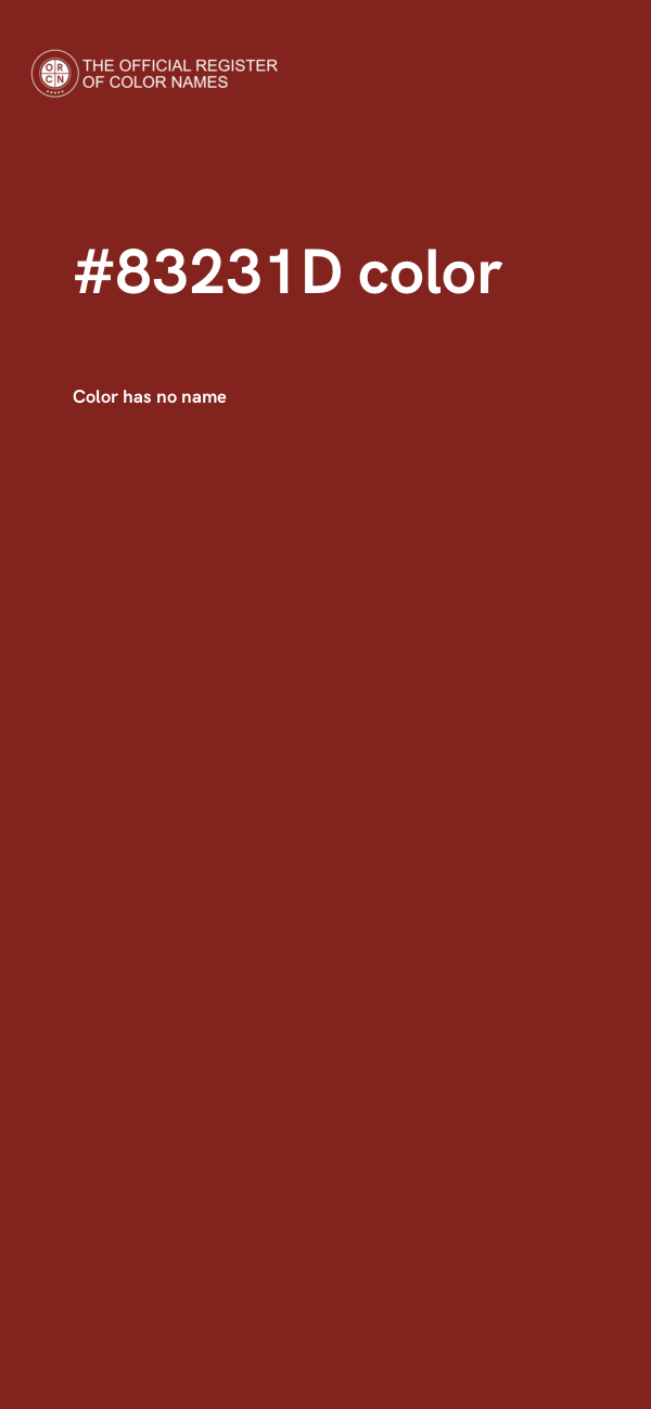 #83231D color image
