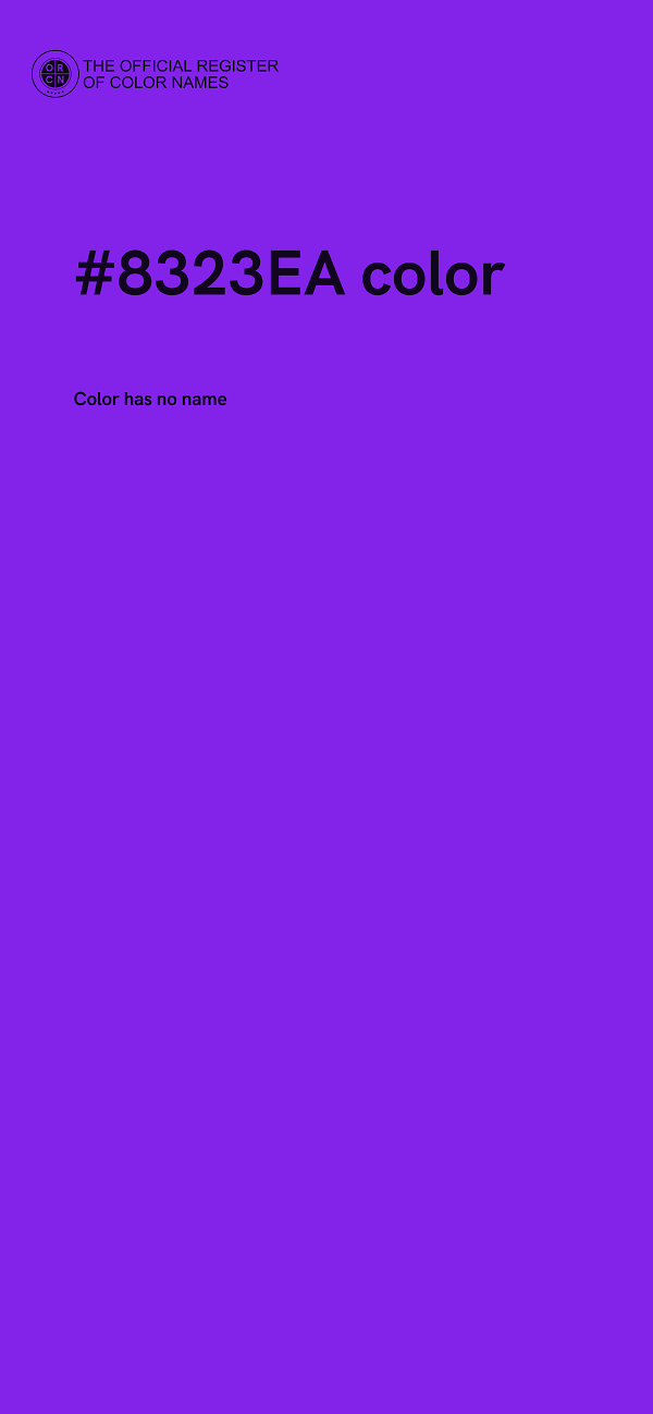 #8323EA color image