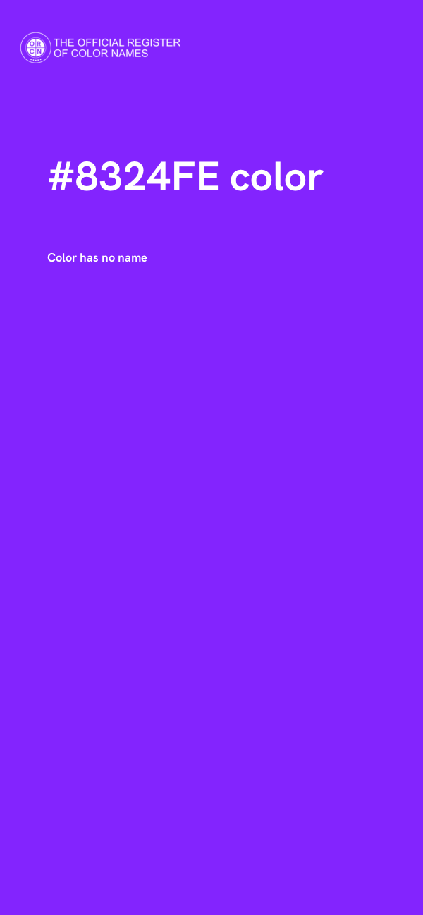 #8324FE color image
