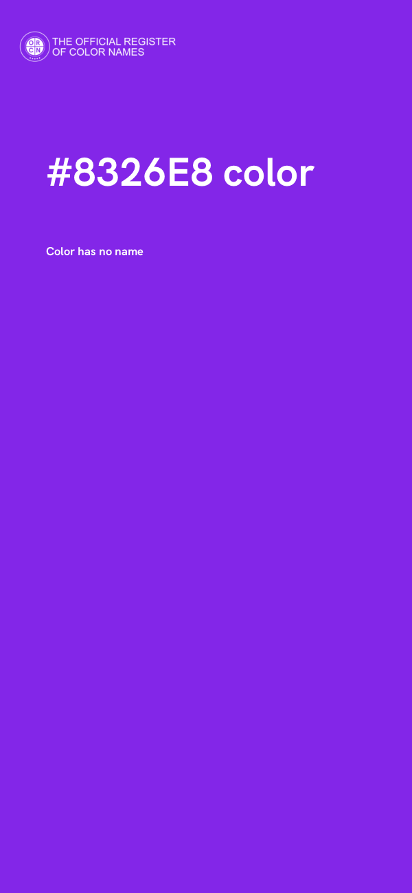 #8326E8 color image