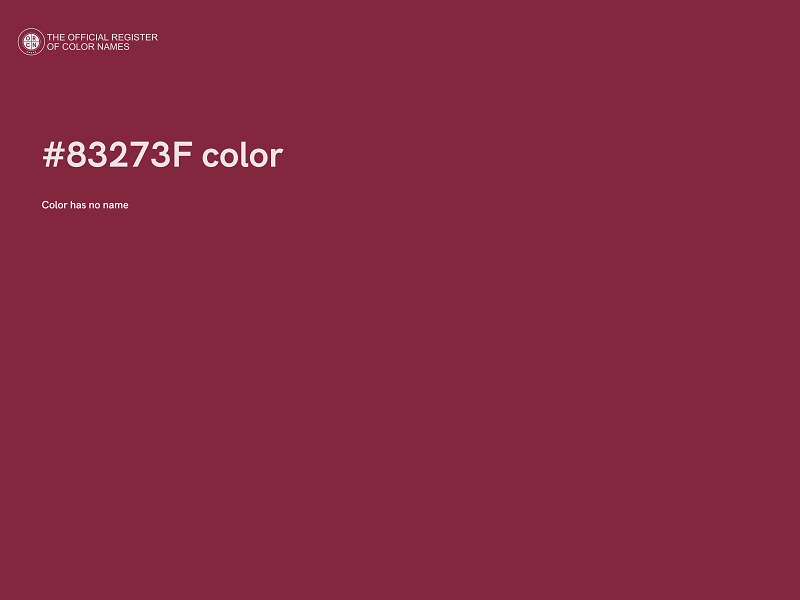 #83273F color image