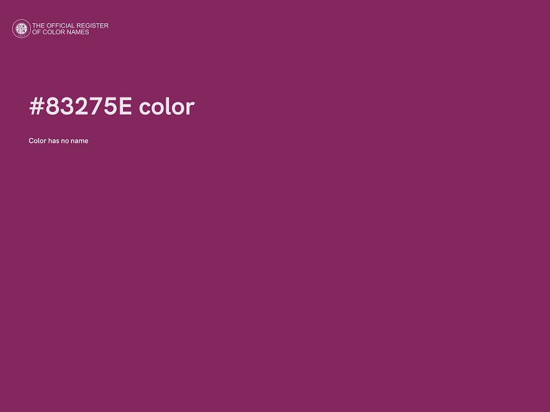 #83275E color image