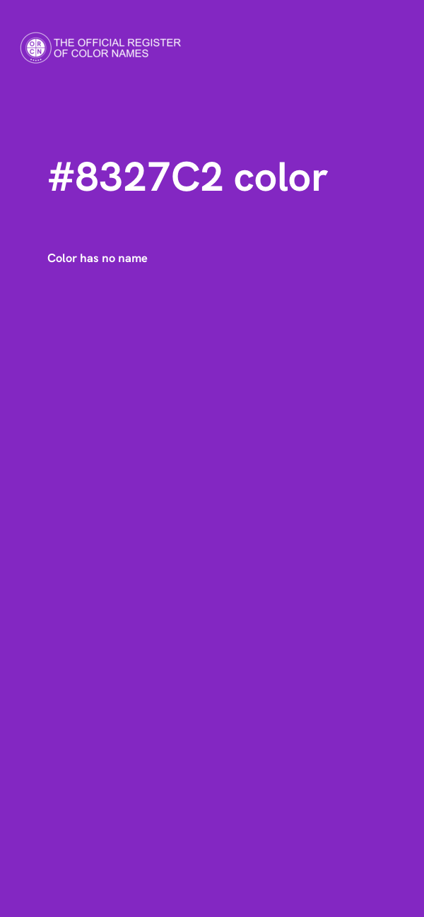 #8327C2 color image