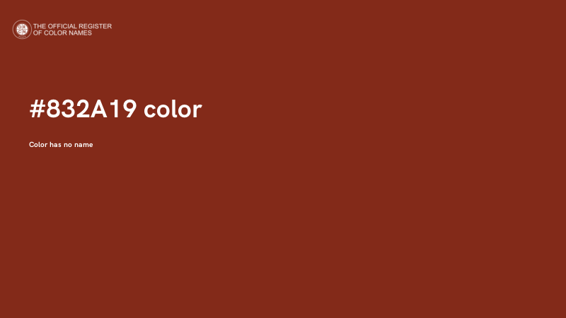 #832A19 color image