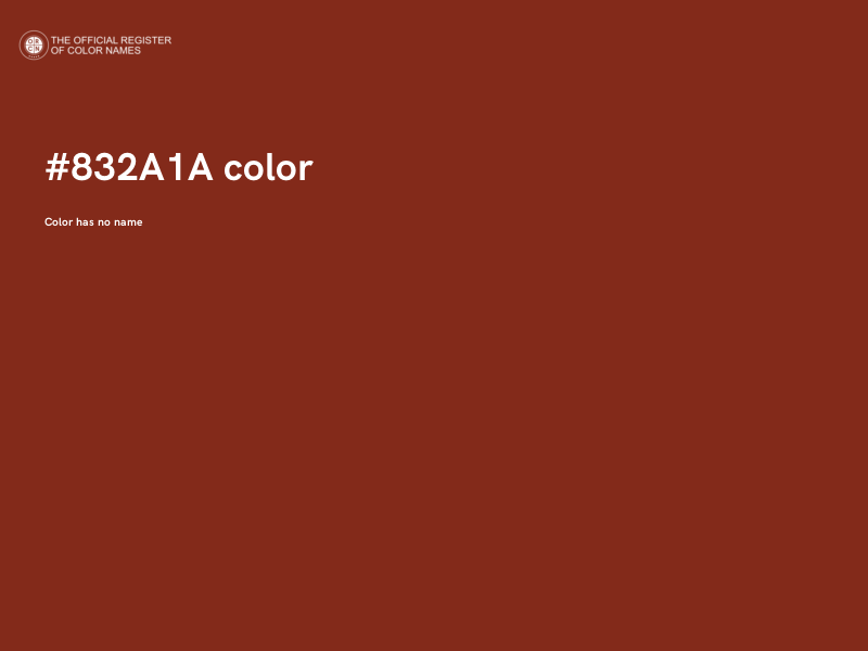 #832A1A color image