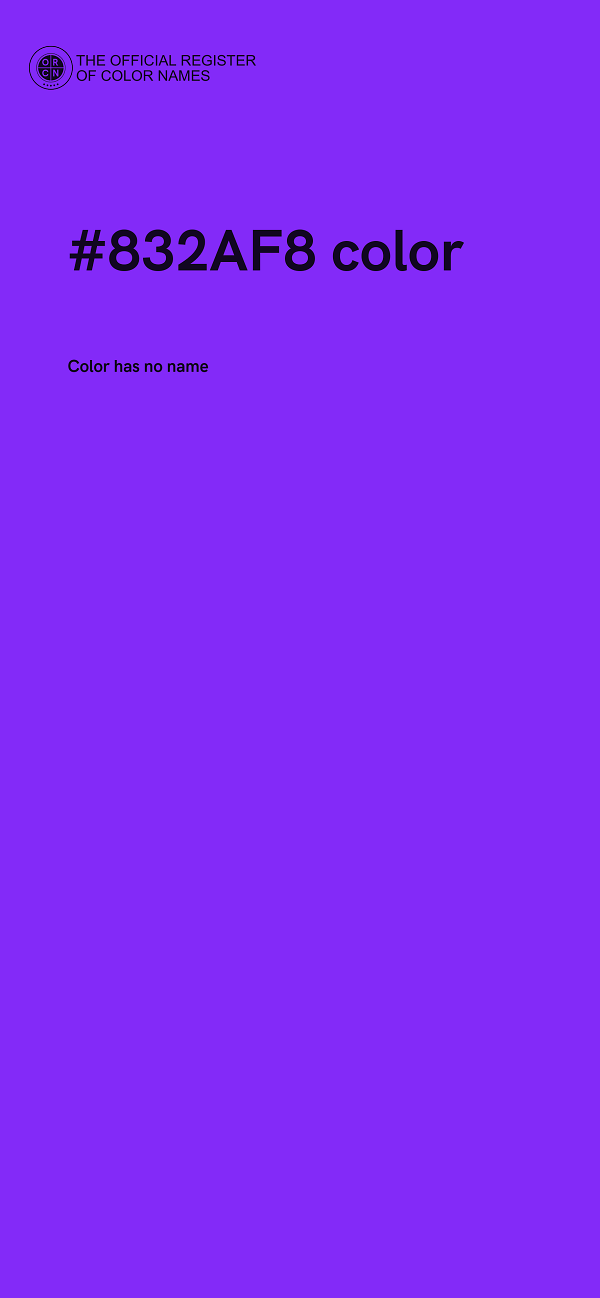 #832AF8 color image