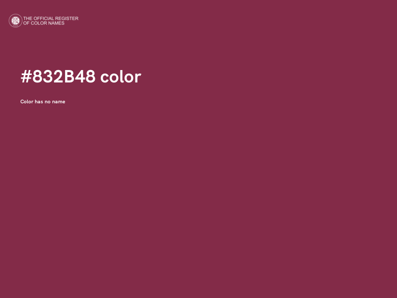 #832B48 color image