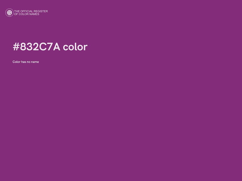 #832C7A color image
