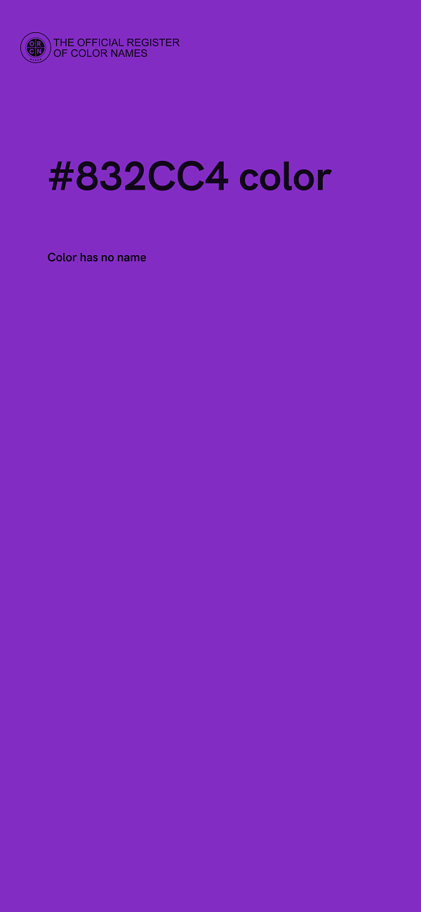 #832CC4 color image