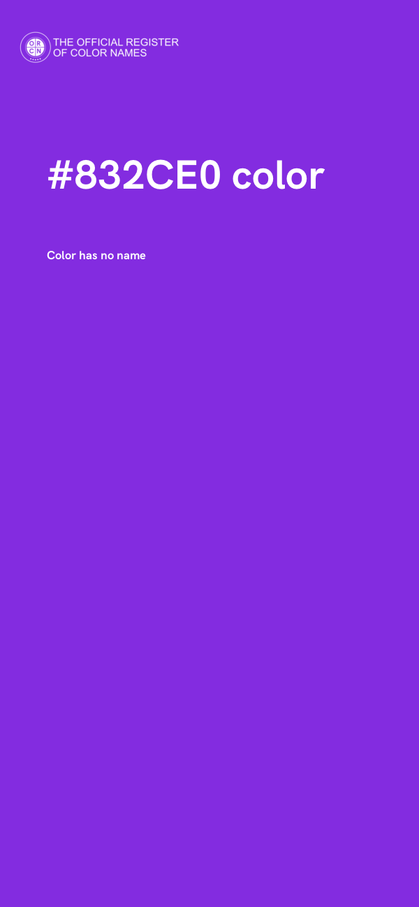 #832CE0 color image