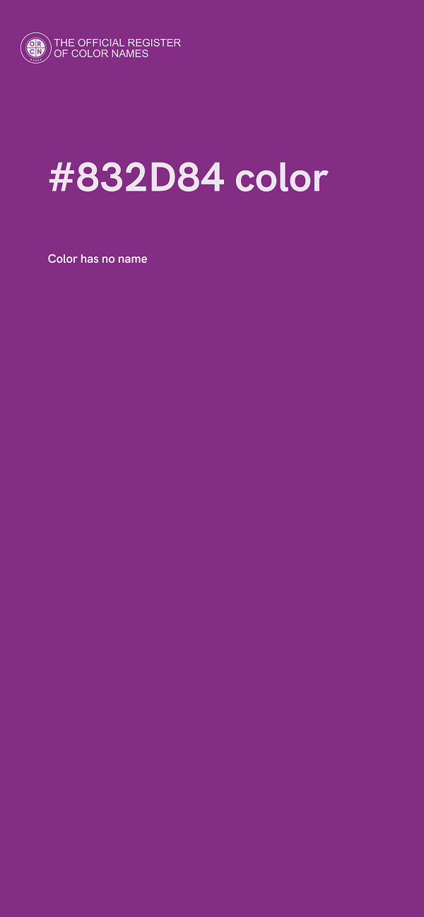 #832D84 color image