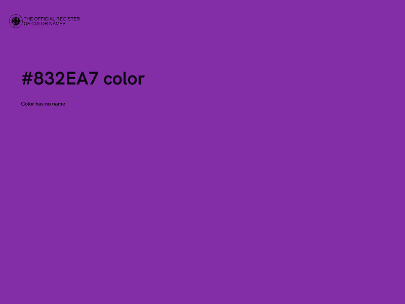 #832EA7 color image