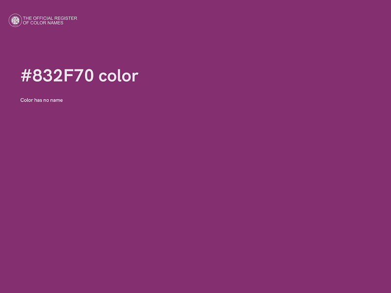 #832F70 color image