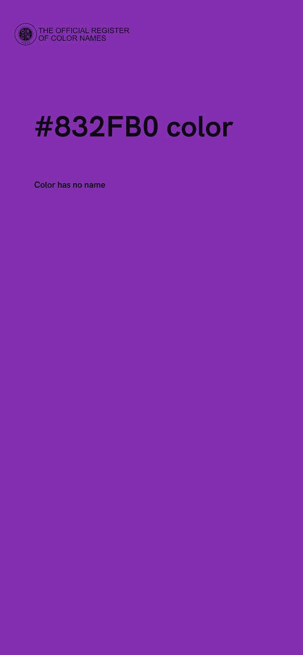 #832FB0 color image