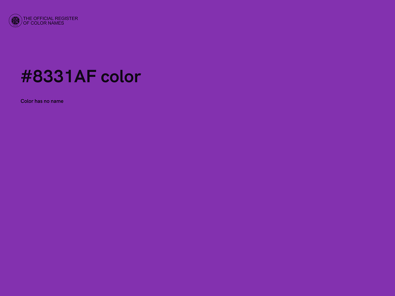 #8331AF color image