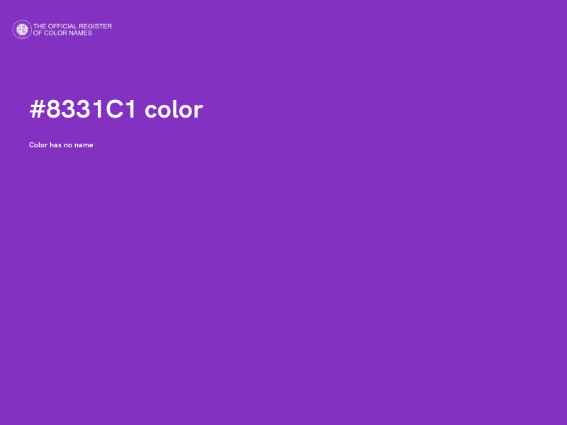 #8331C1 color image