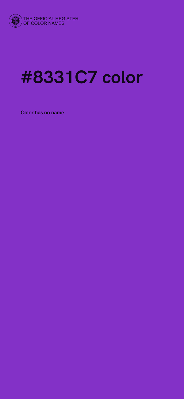 #8331C7 color image