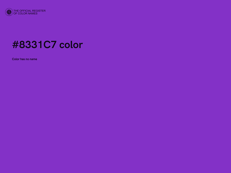 #8331C7 color image