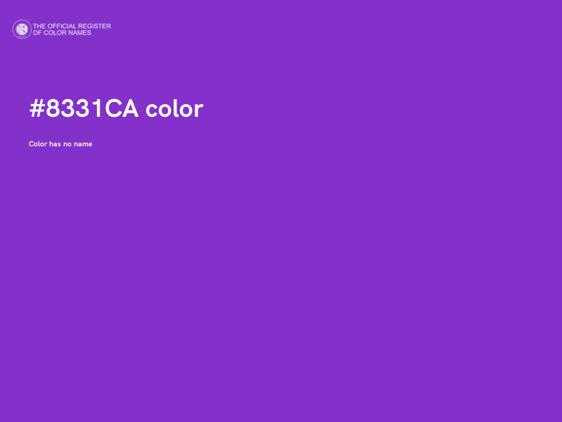 #8331CA color image