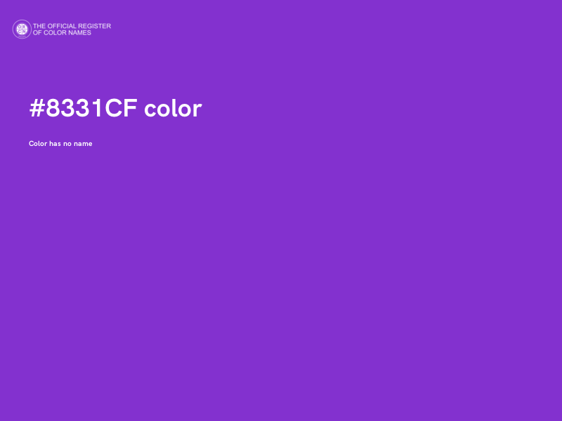 #8331CF color image