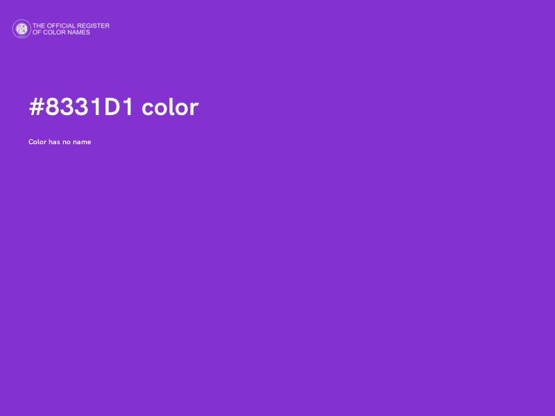 #8331D1 color image