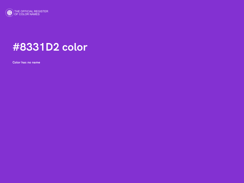 #8331D2 color image