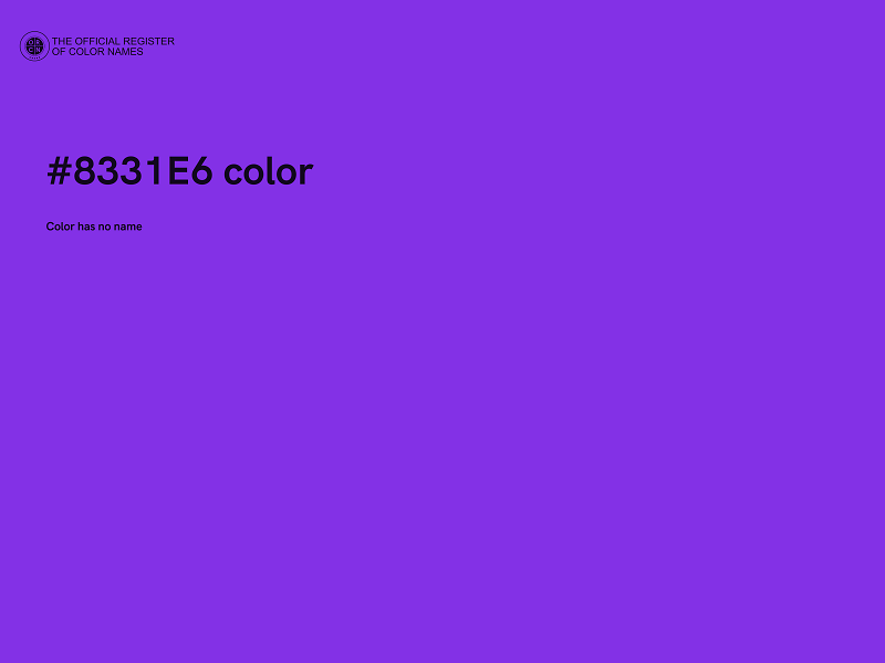 #8331E6 color image