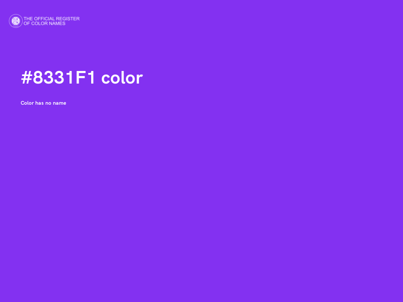 #8331F1 color image