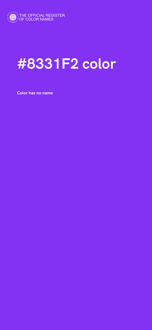 #8331F2 color image