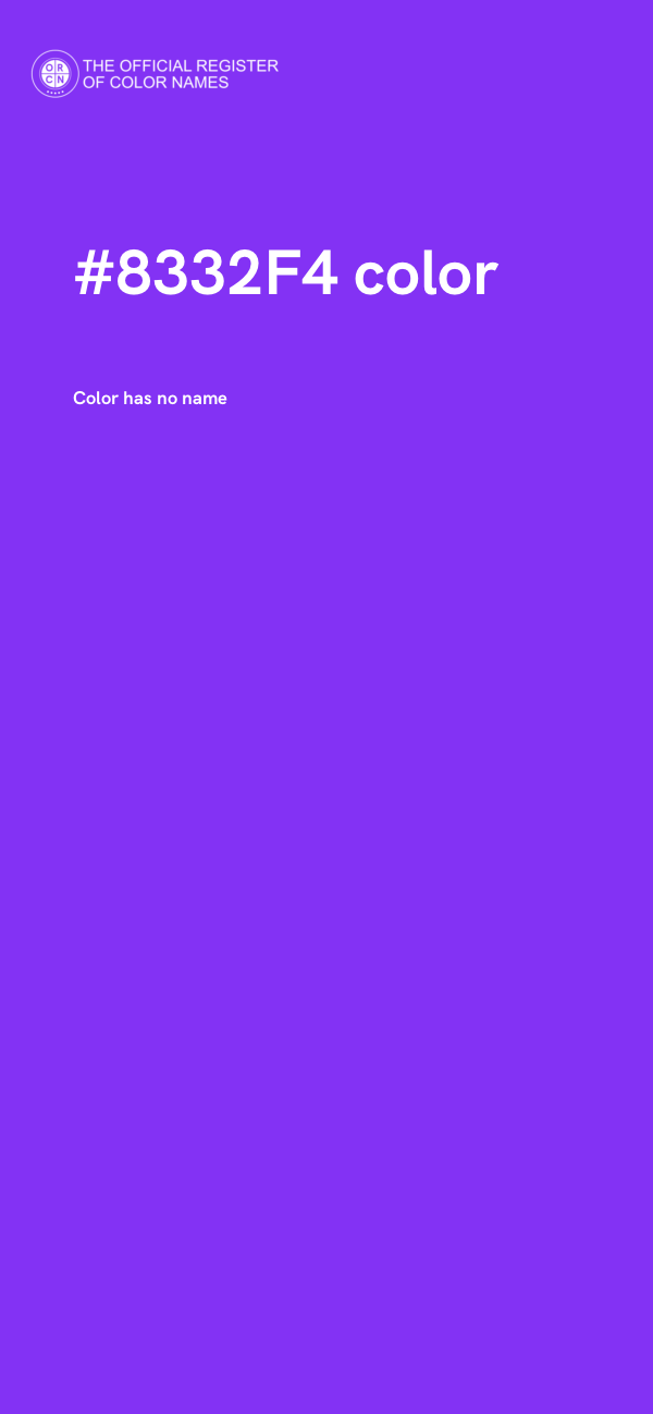 #8332F4 color image