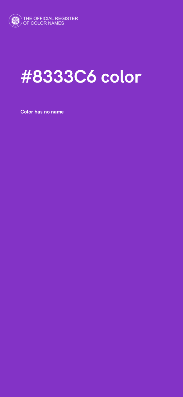 #8333C6 color image