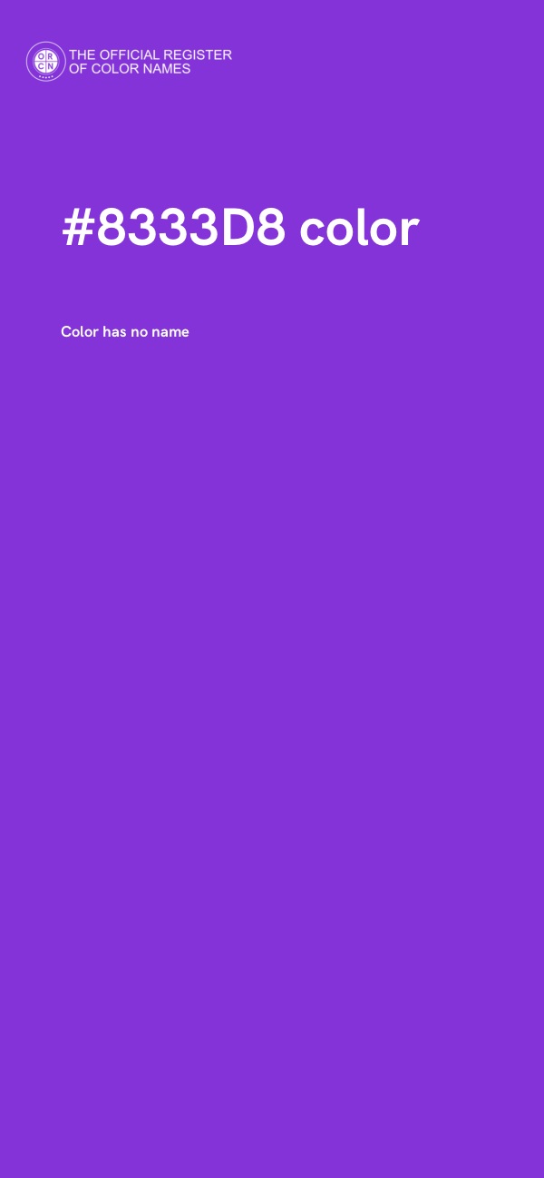 #8333D8 color image