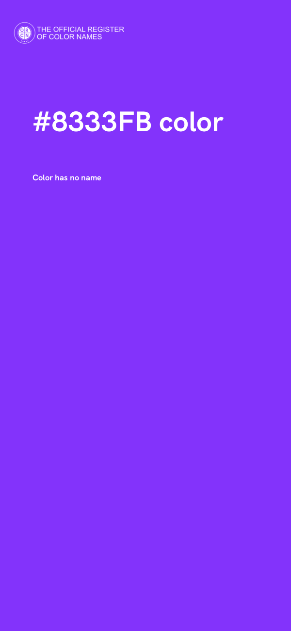 #8333FB color image