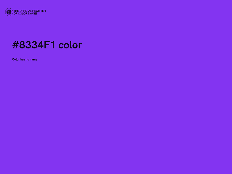 #8334F1 color image