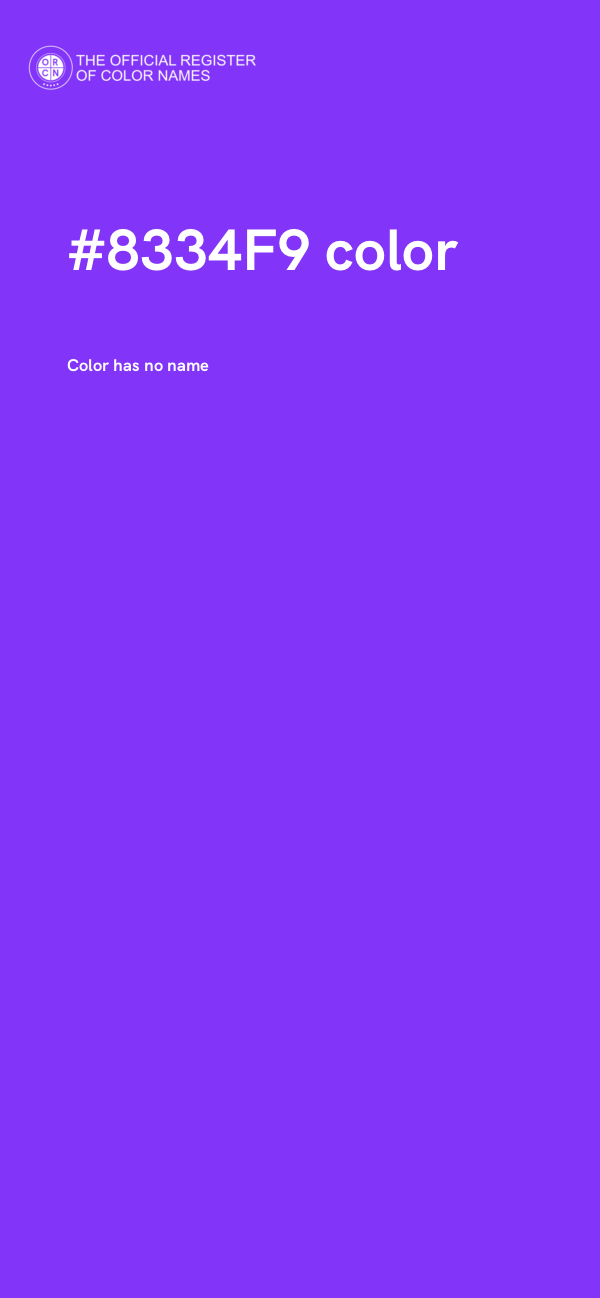 #8334F9 color image