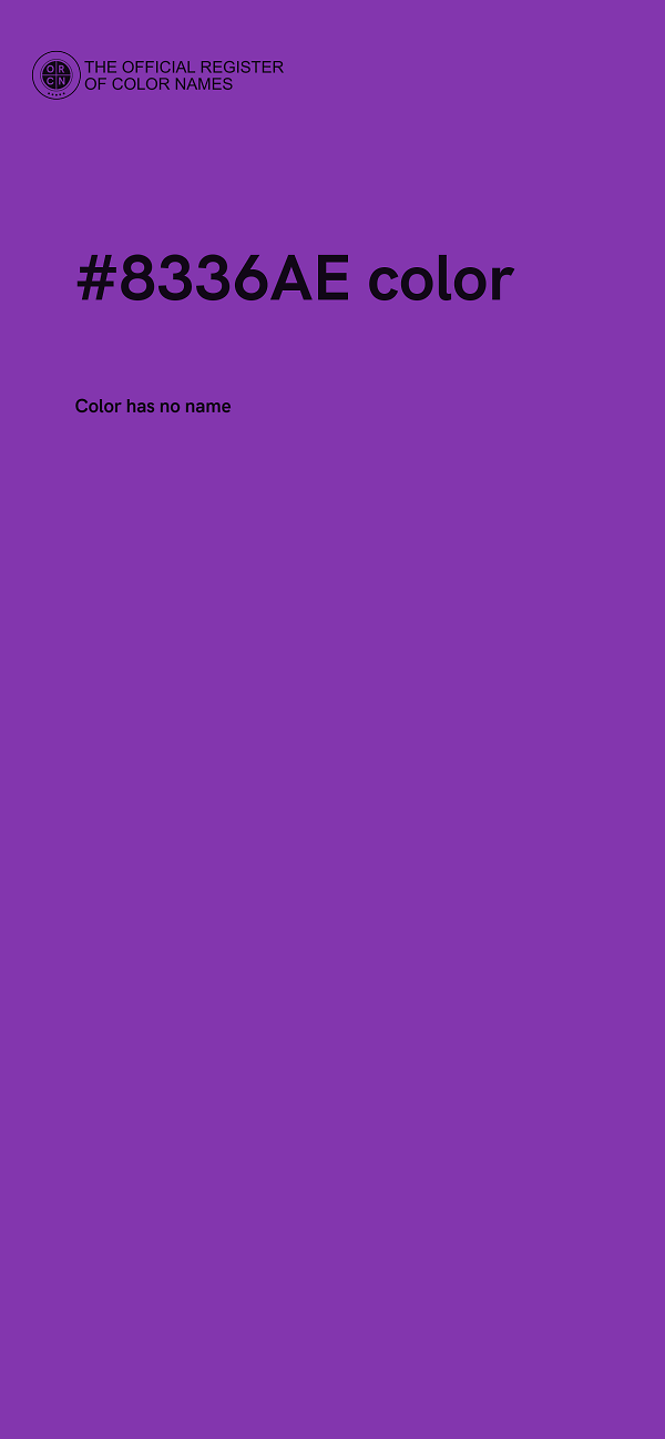 #8336AE color image