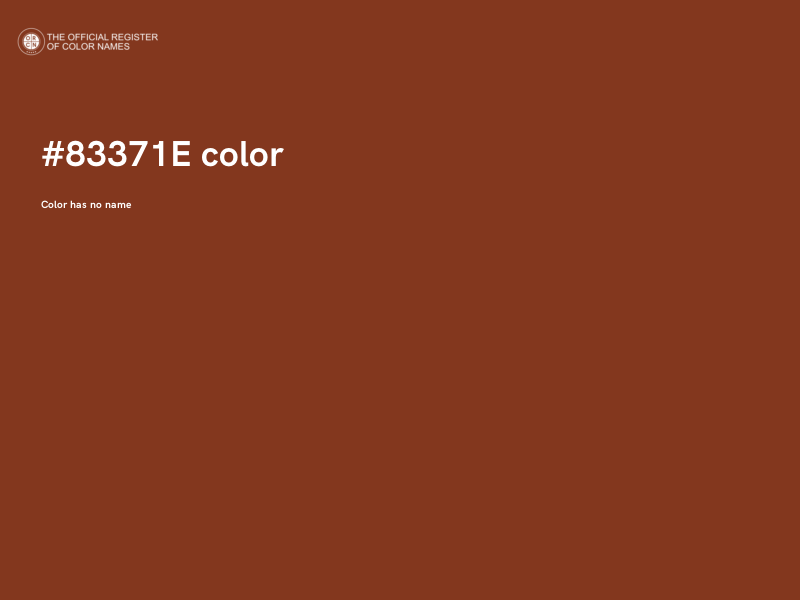 #83371E color image