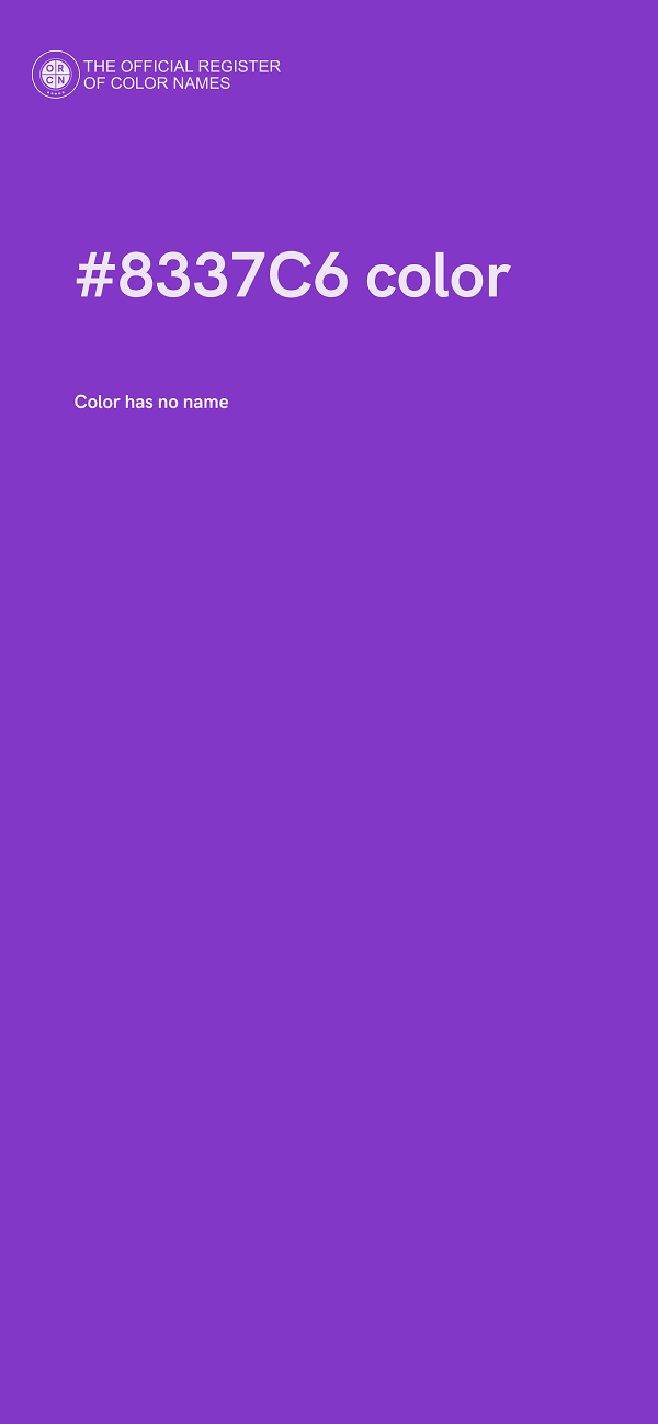#8337C6 color image