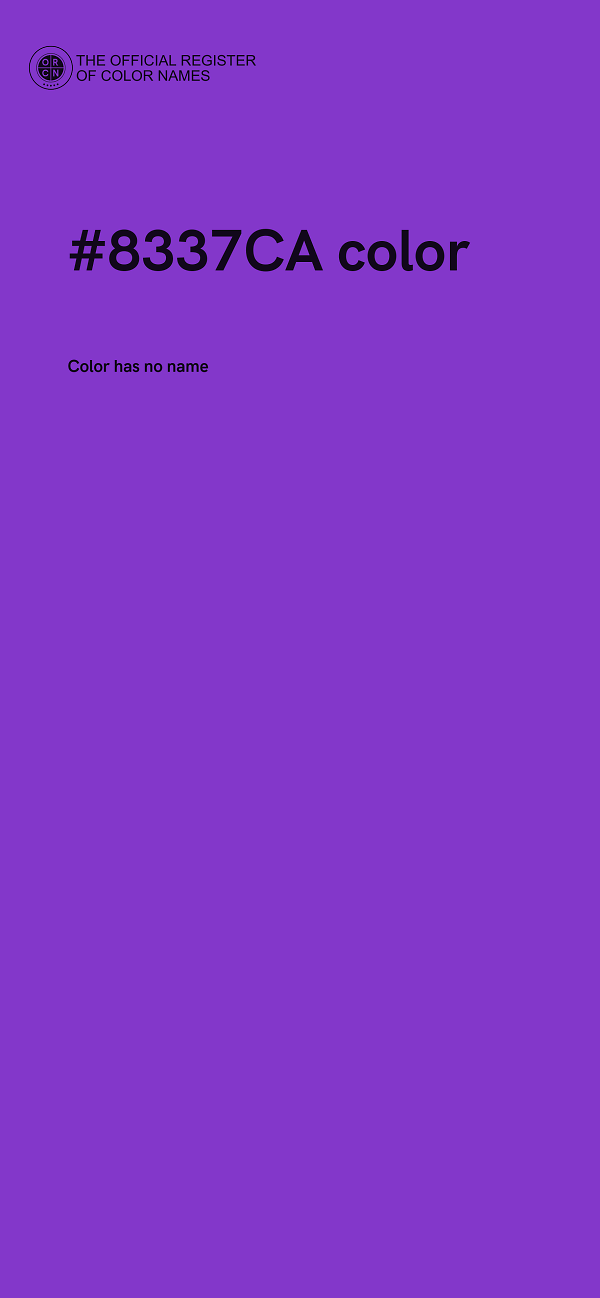 #8337CA color image