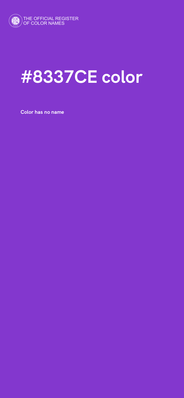 #8337CE color image