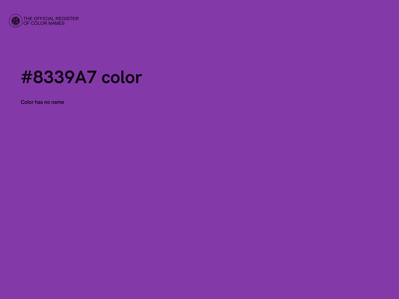 #8339A7 color image