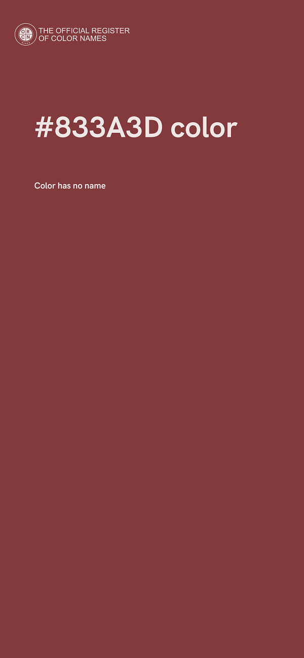 #833A3D color image