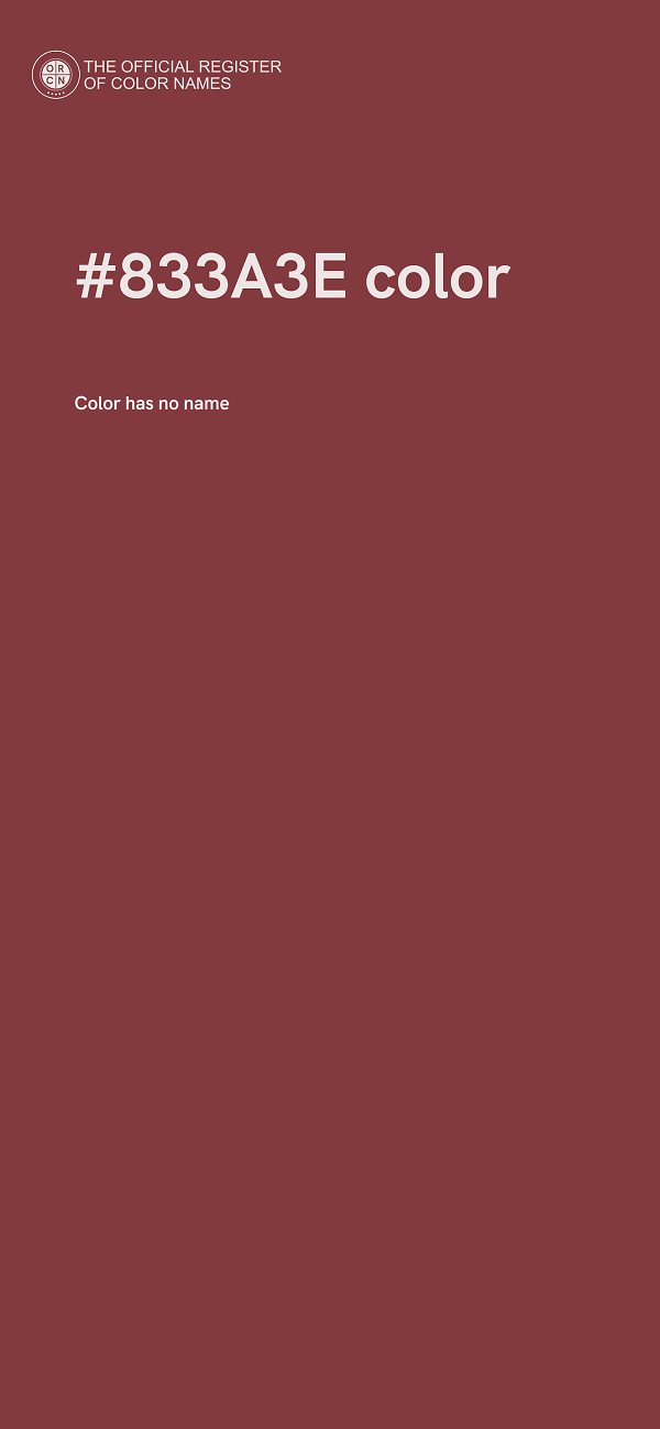 #833A3E color image