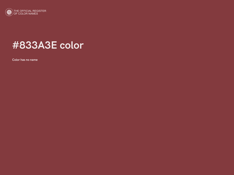 #833A3E color image