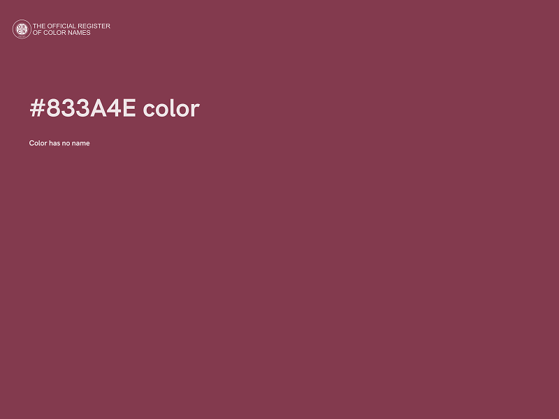 #833A4E color image